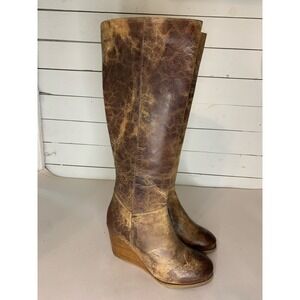 Diba True Women's tall Leather Wedge Boot. Size 6.5. Great condition.